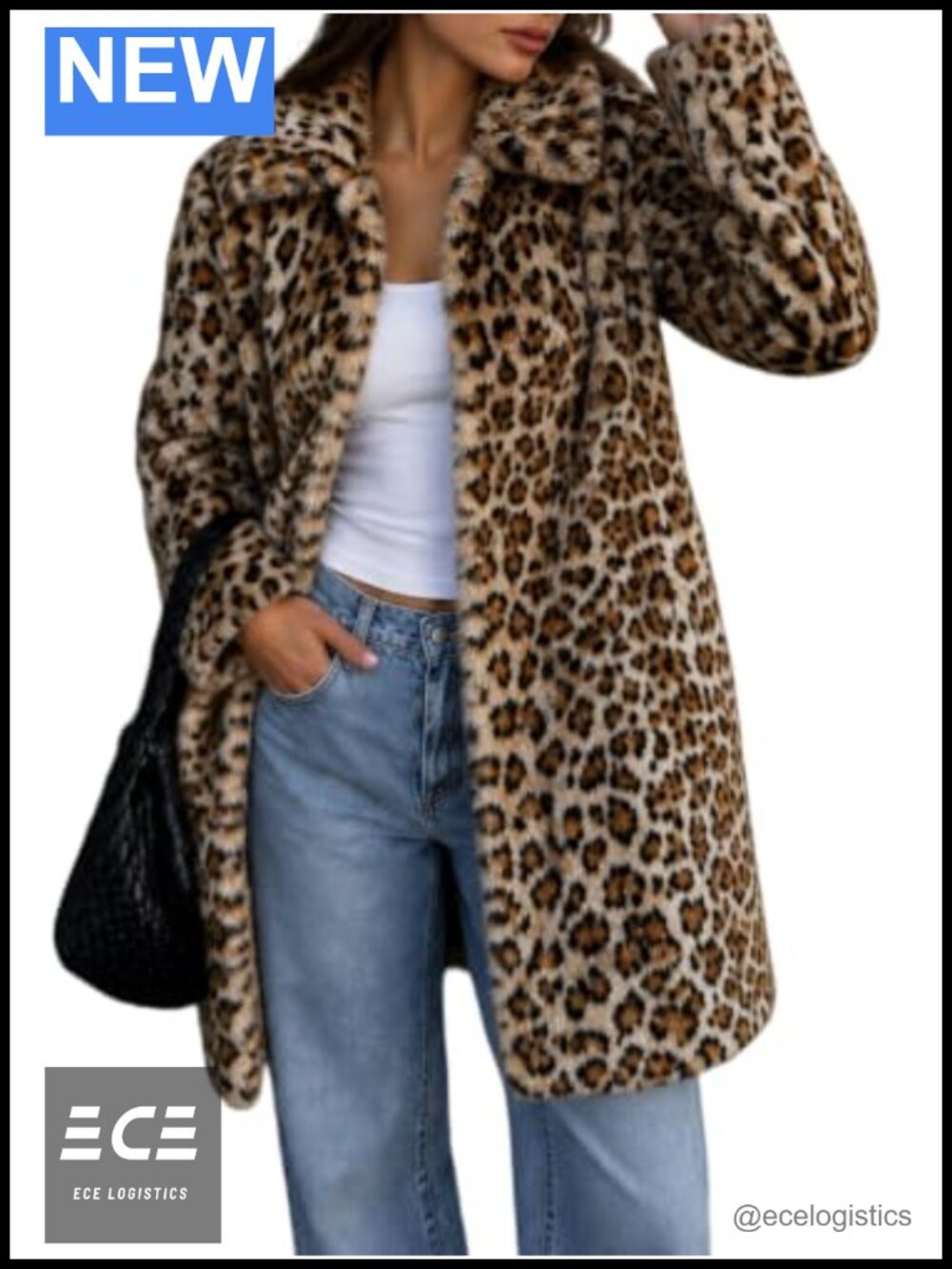 Faux Fur Long Winter Lined Fuzzy Fleece Coat Overcoat